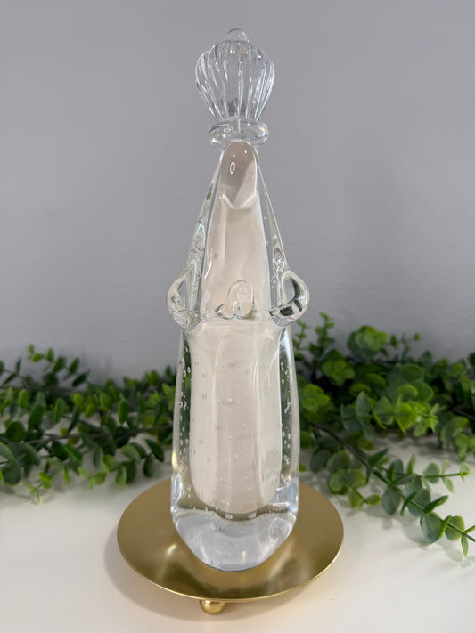 Nossa Senhora de Fátima em Murano – Off White Leitoso | 25 cm