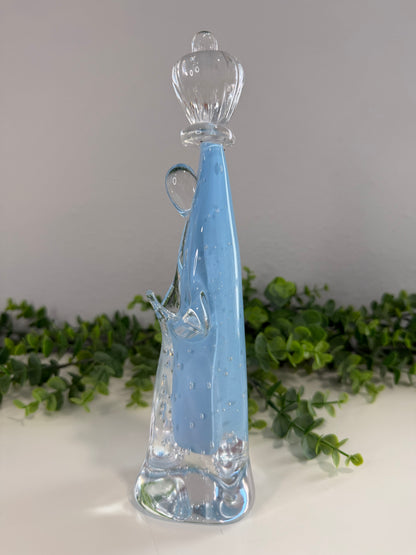 Nossa Senhora de Fátima em Murano – Azul Leitoso | 25 cm