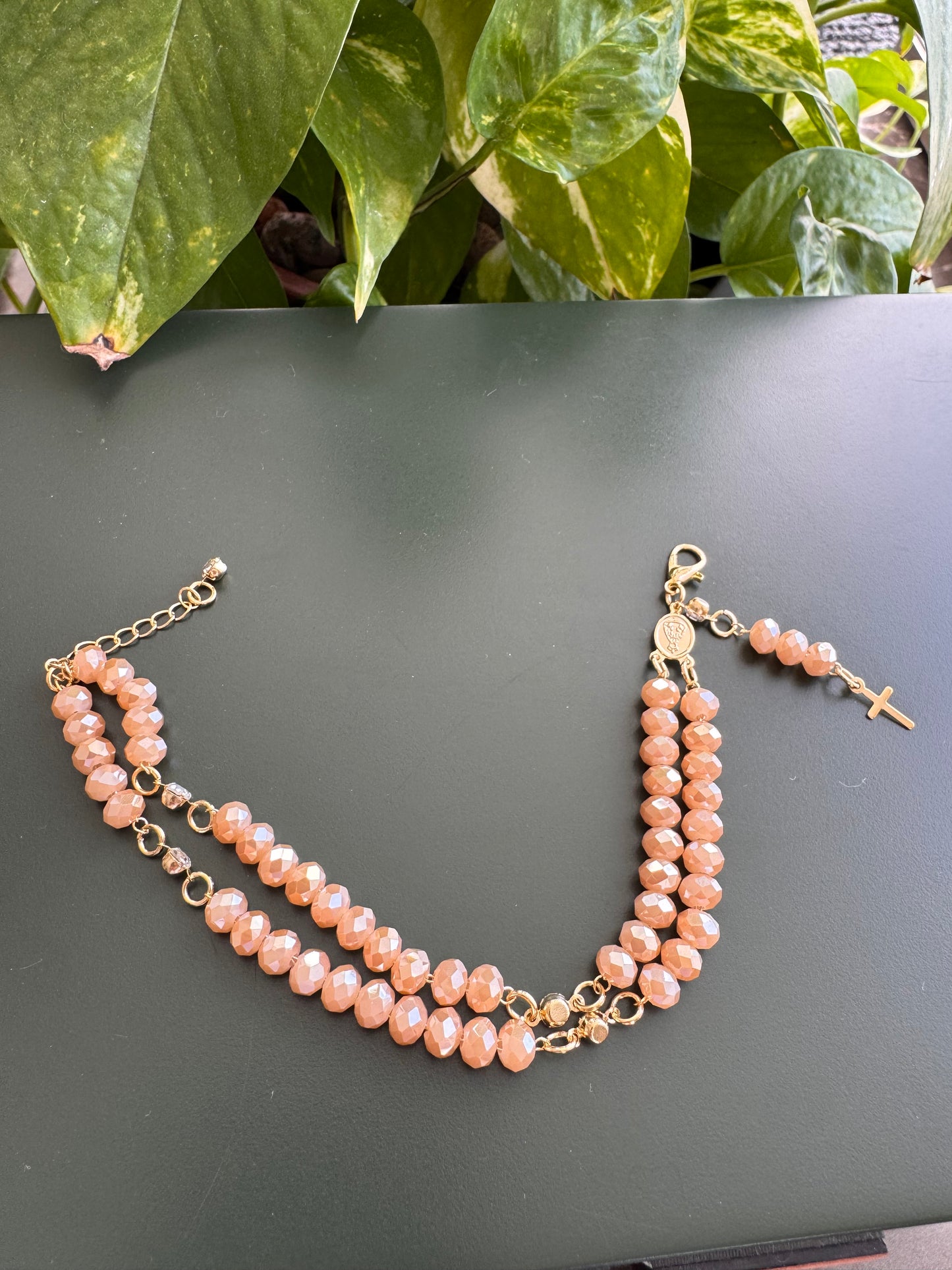 Mini Crystal Rosary Bracelet – Various Colors