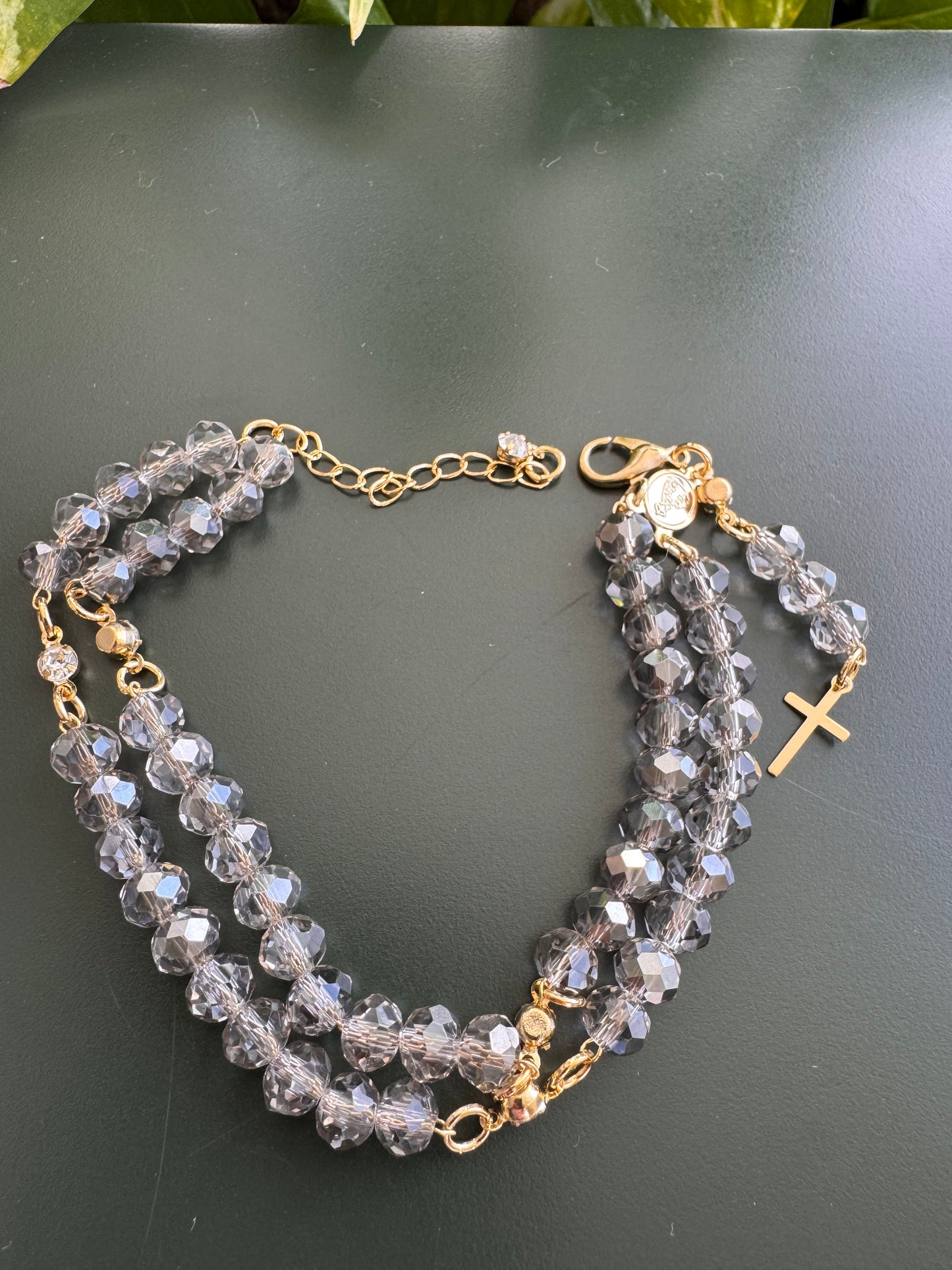 Mini Crystal Rosary Bracelet – Various Colors