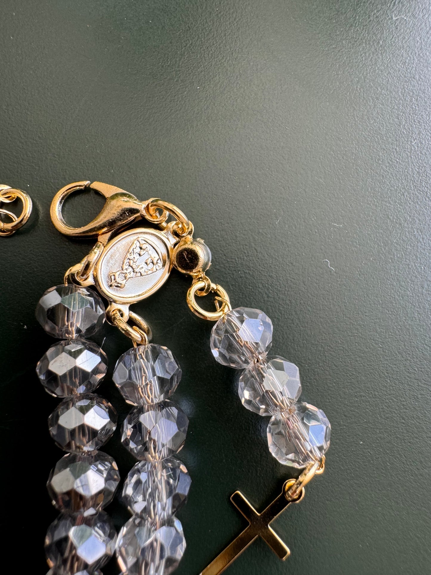 Mini Crystal Rosary Bracelet – Various Colors