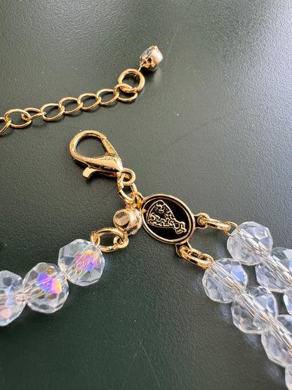 Mini Crystal Rosary Bracelet – Various Colors