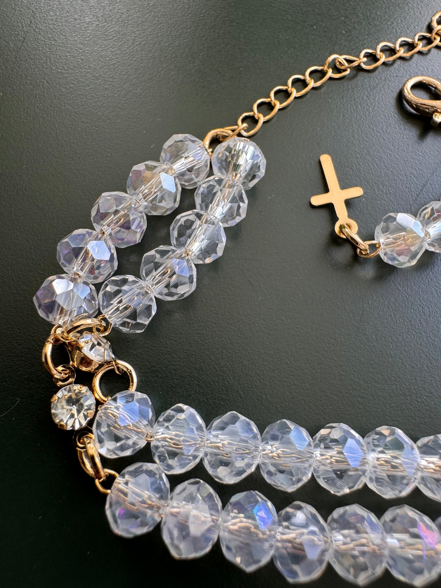 Mini Crystal Rosary Bracelet – Various Colors