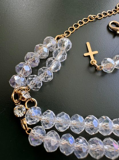 Mini Crystal Rosary Bracelet – Various Colors