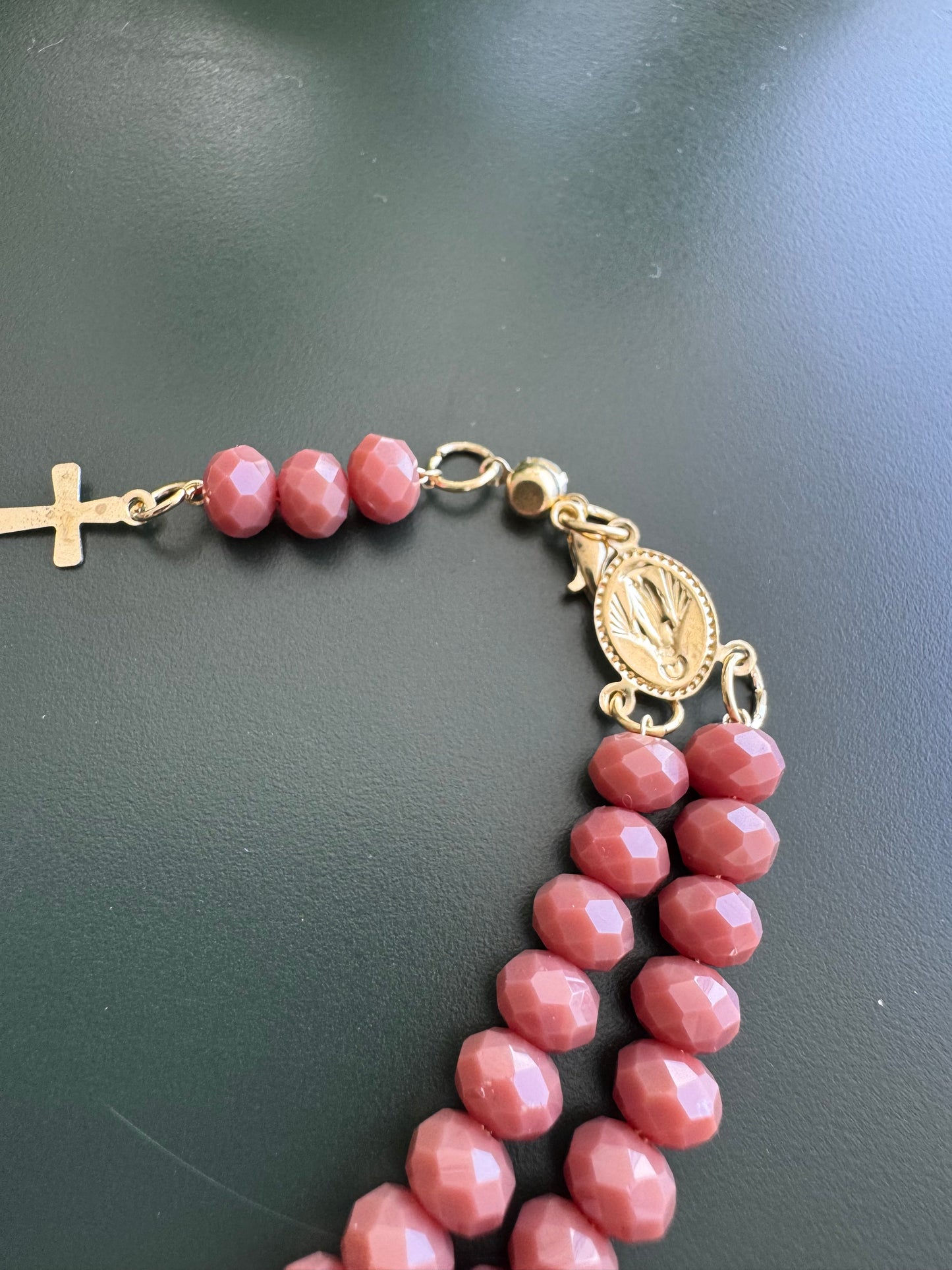 Mini Crystal Rosary Bracelet – Various Colors