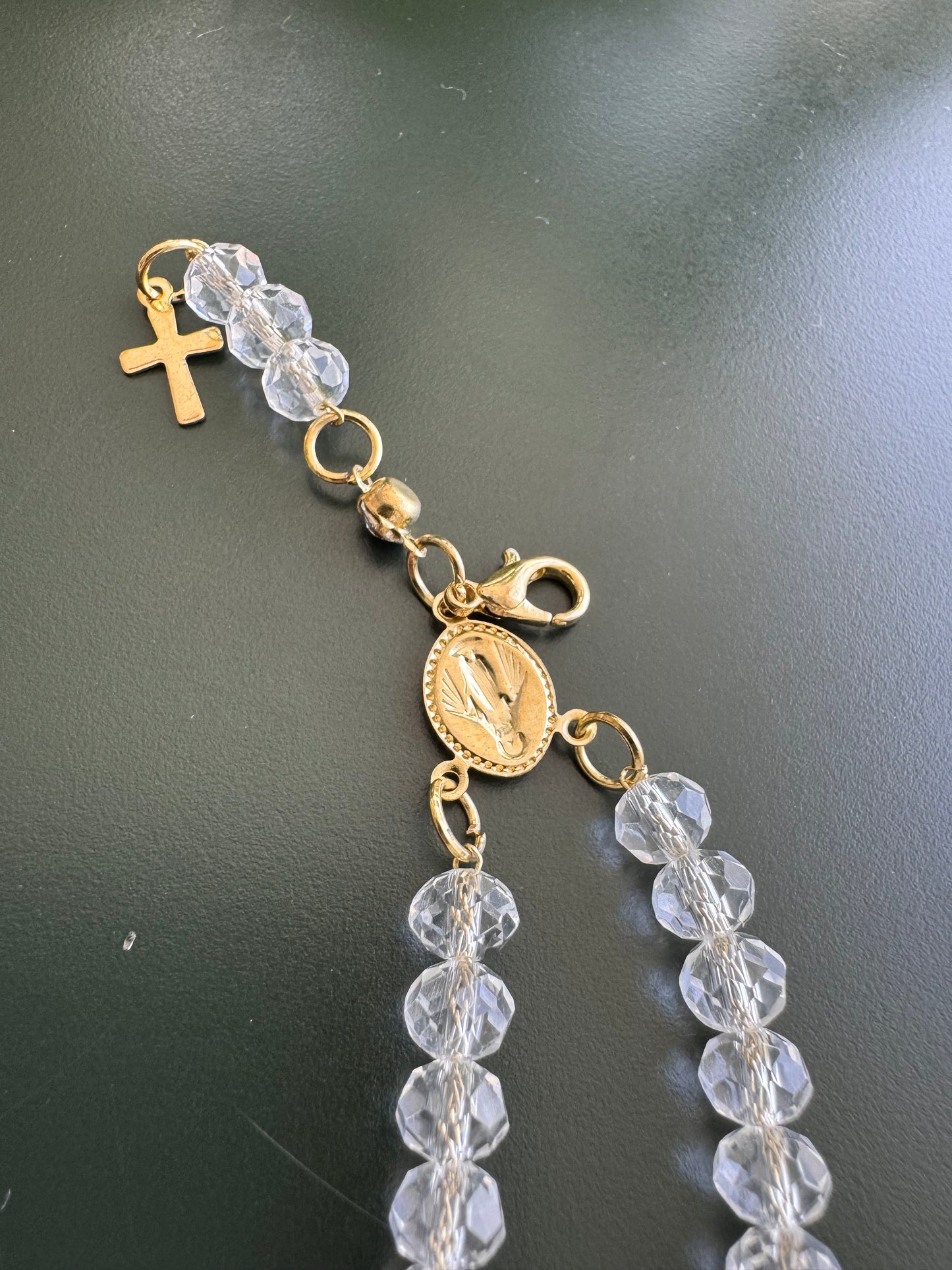 Mini Crystal Rosary Bracelet – Various Colors