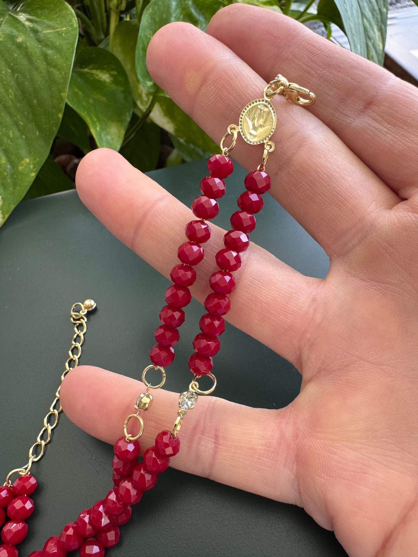 Mini Crystal Rosary Bracelet – Various Colors