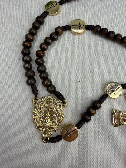 Rosario Eucarístico de Madera Oscura