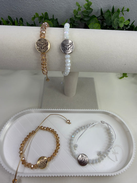 Pulseira Ajustável Espírito Santo em Cristal