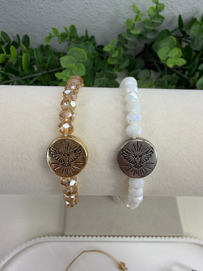 Pulseira Ajustável Espírito Santo em Cristal