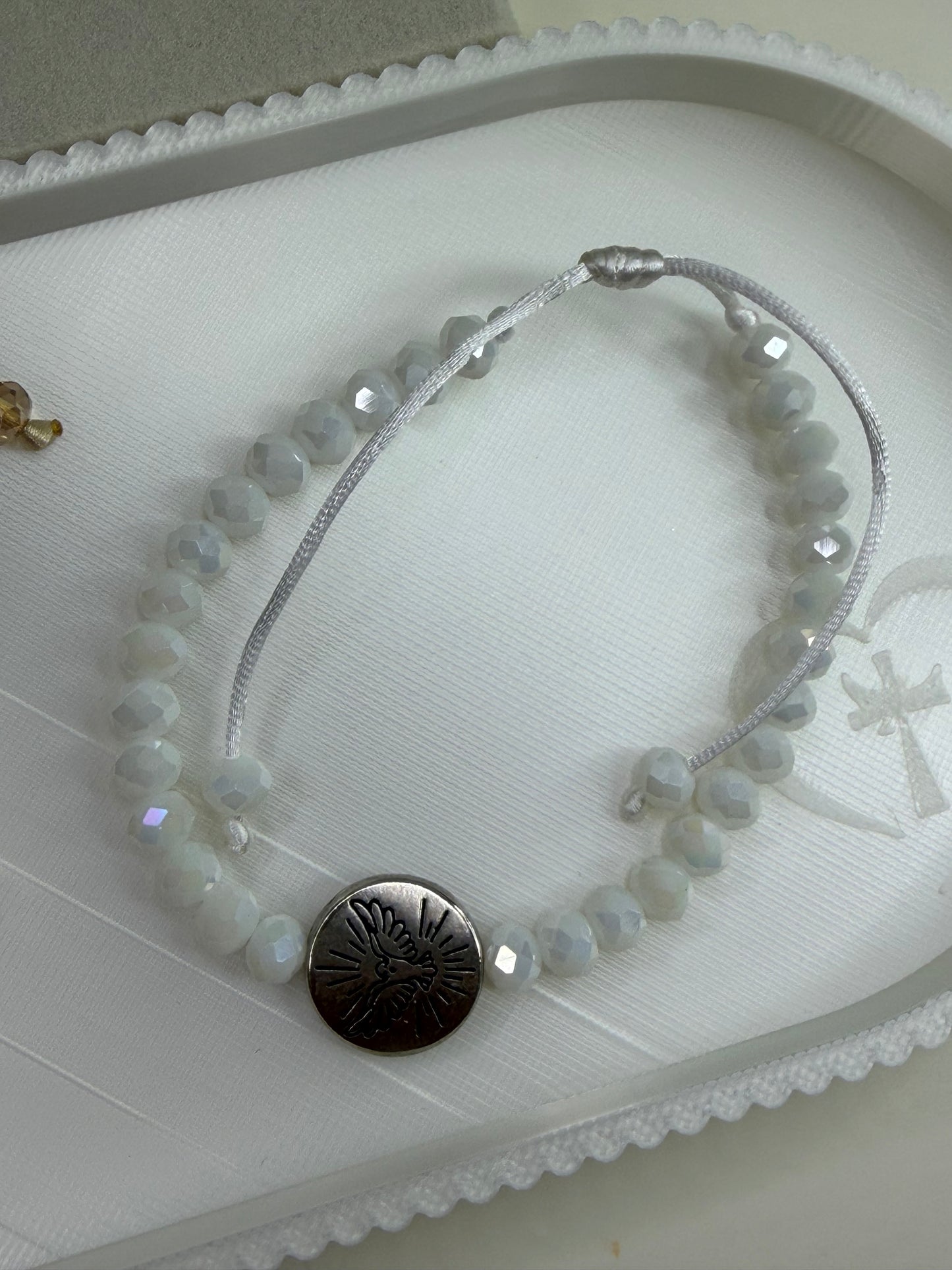 Pulseira Ajustável Espírito Santo em Cristal