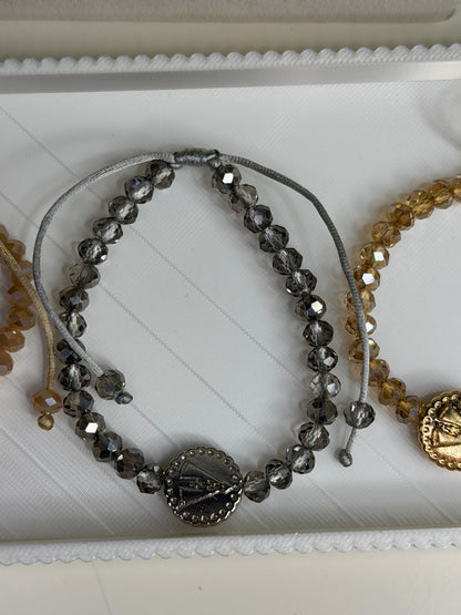 Pulseira Ajustável Nossa Senhora Aparecida em Cristais