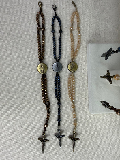Pulseira Terço Nossa Senhora de Guadalupe com Cristais