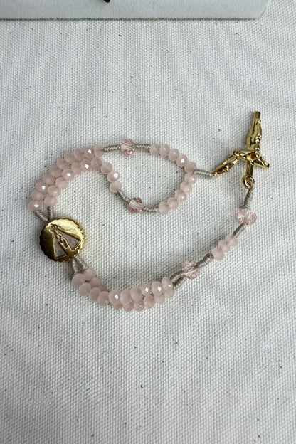 Pulseira Terço Nossa Senhora Aparecida com Cristais