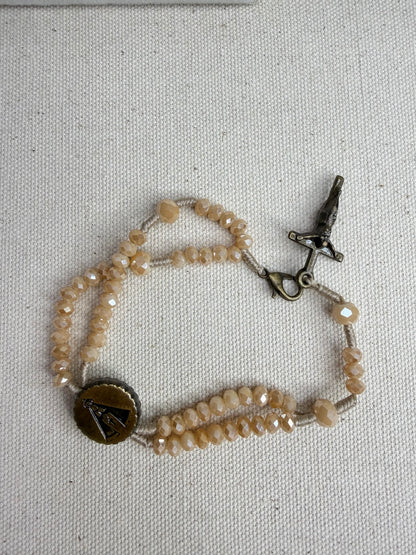 Pulseira Terço Nossa Senhora Aparecida com Cristais