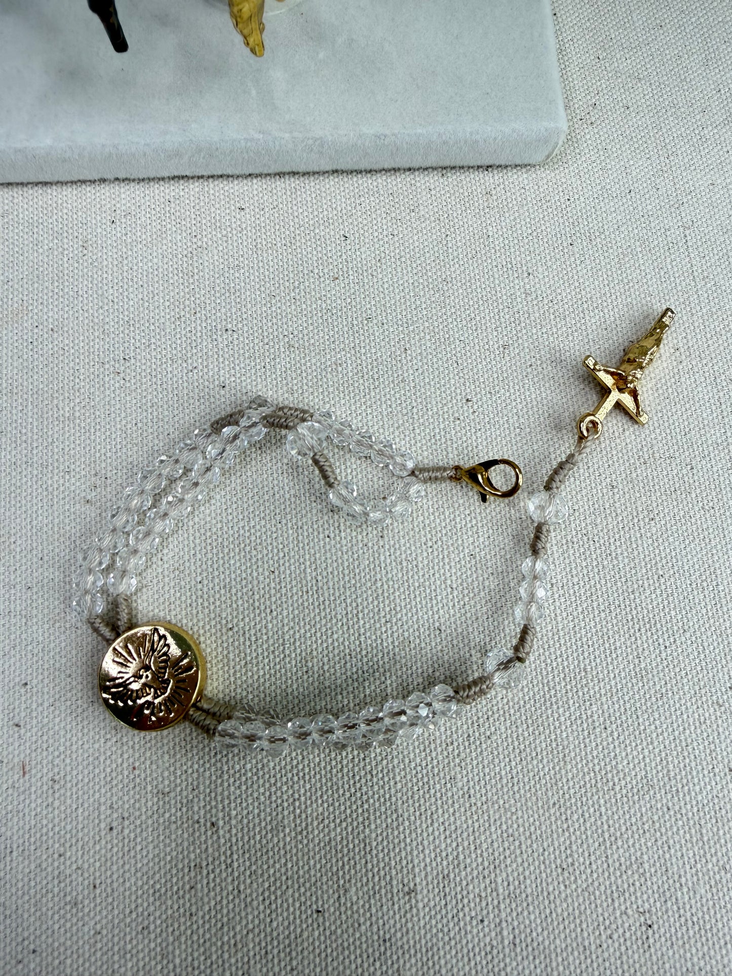 Pulseira Terço Espírito Santo – Cristais