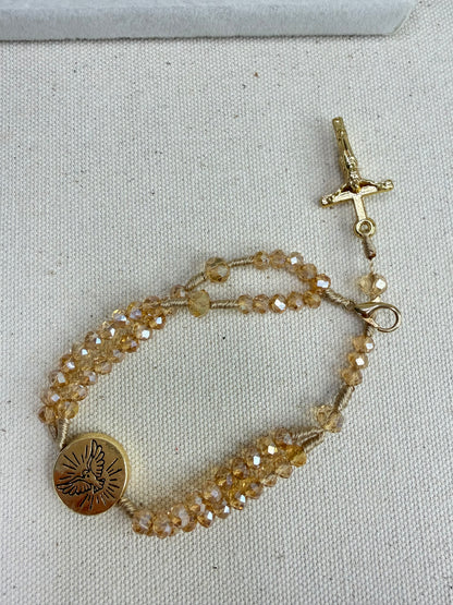 Pulseira Terço Espírito Santo – Cristais