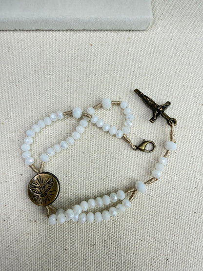 Pulseira Terço Espírito Santo – Cristais