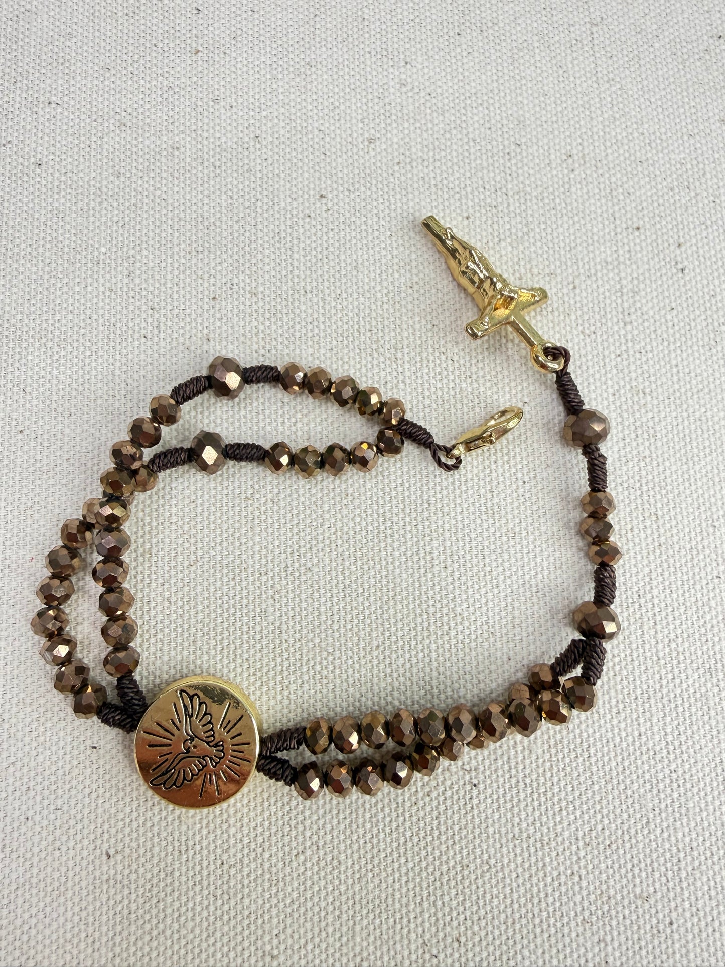 Pulseira Terço Espírito Santo – Cristais