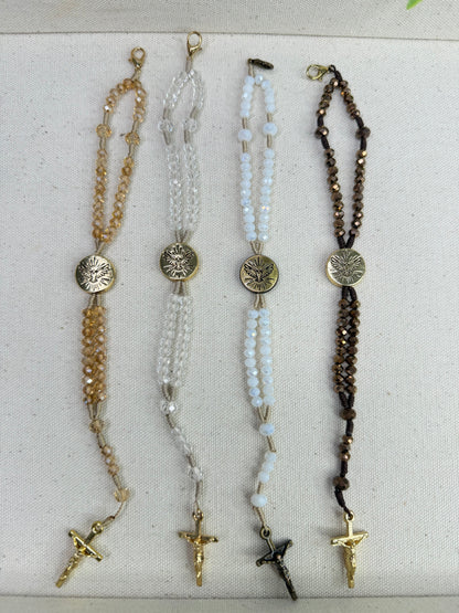 Pulseira Terço Espírito Santo – Cristais