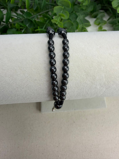 Hematite Rosary Bracelet with Crucifix – Faith and strength in the essential