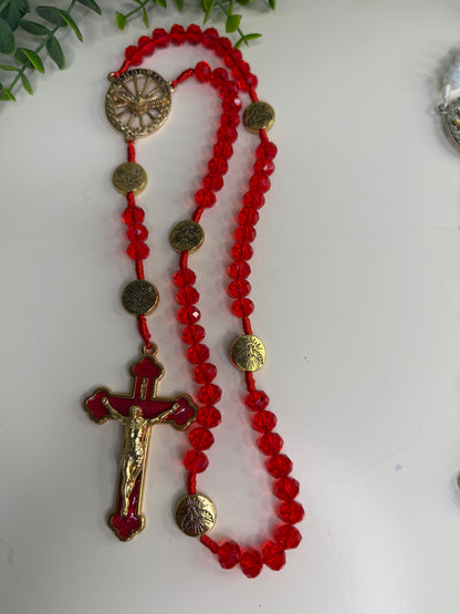 Holy Spirit Rosary in Crystals