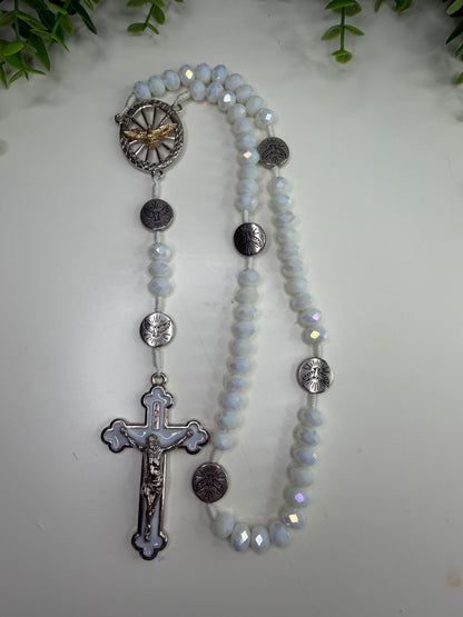 Holy Spirit Rosary in Crystals