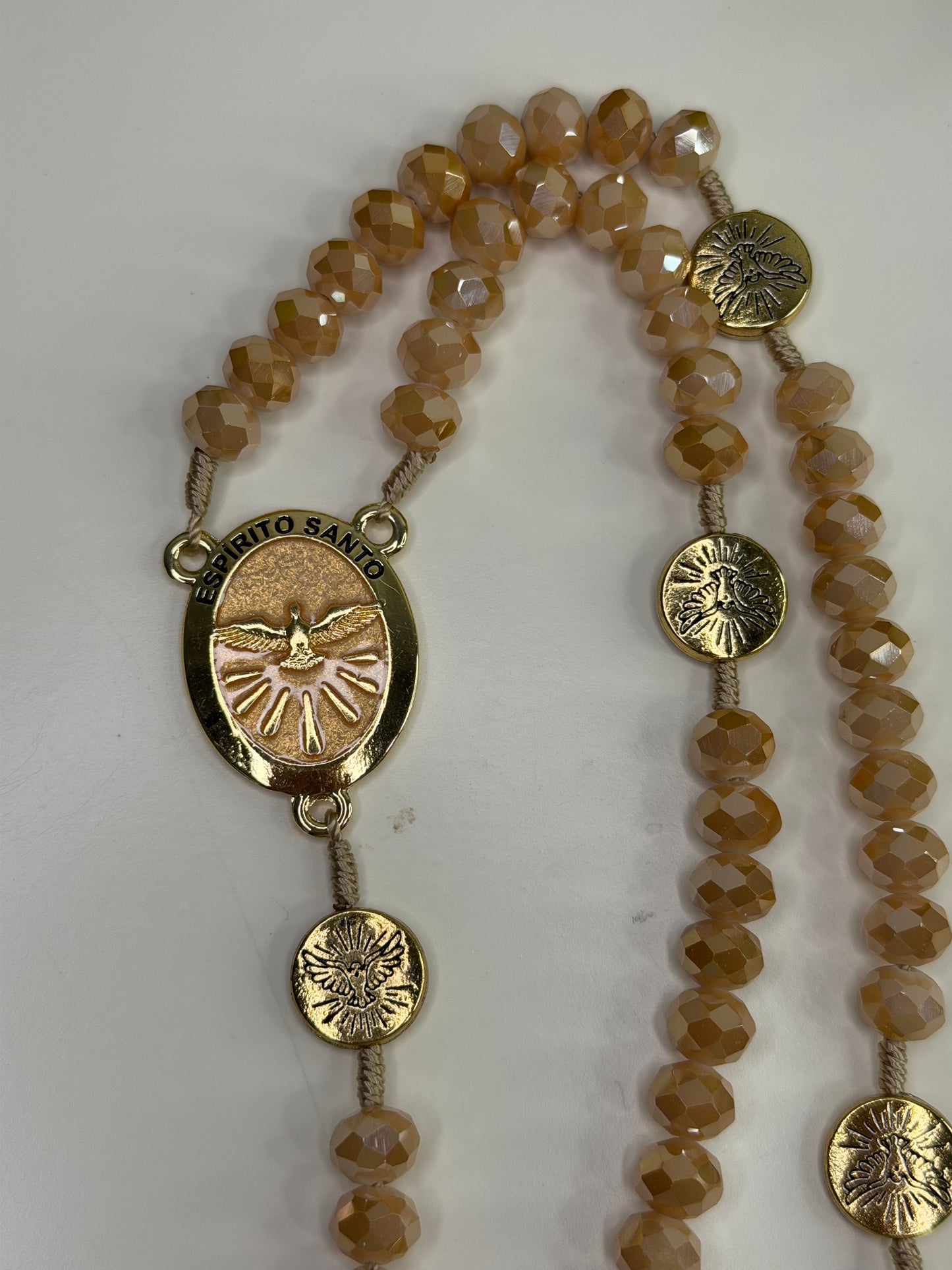 Holy Spirit Rosary in Crystals