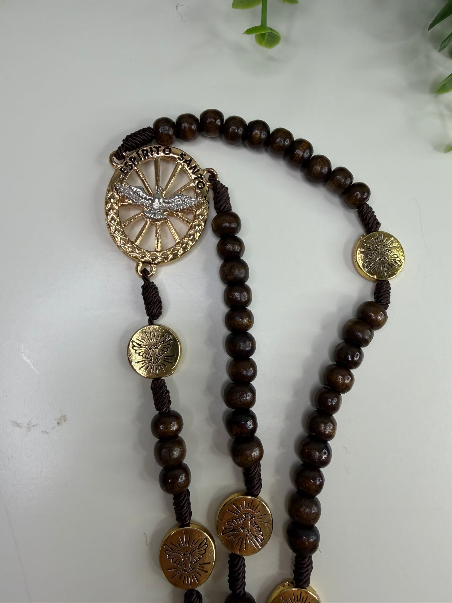 Holy Spirit Rosary in Crystals