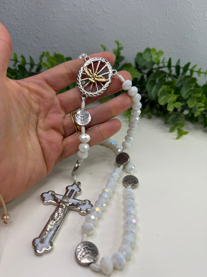 Holy Spirit Rosary in Crystals