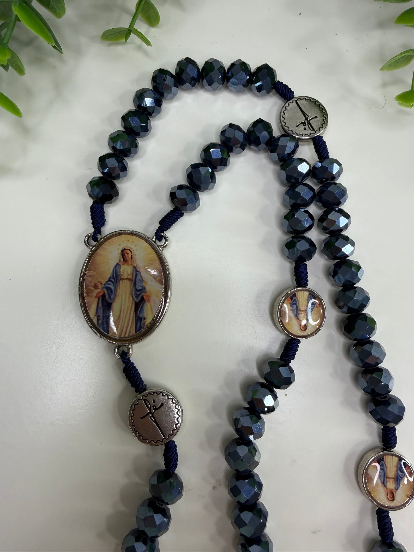 Our Lady of Grace Rosary in Crystals