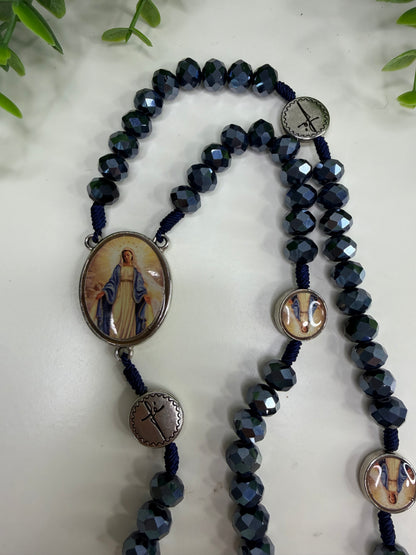 Our Lady of Grace Rosary in Crystals