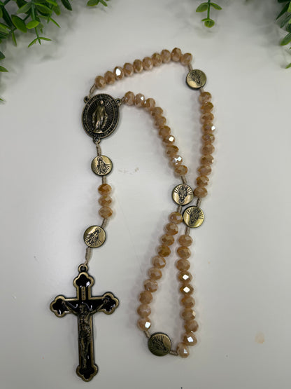 Our Lady of Grace Rosary in Crystals
