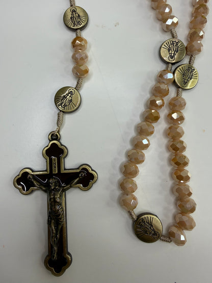 Our Lady of Grace Rosary in Crystals