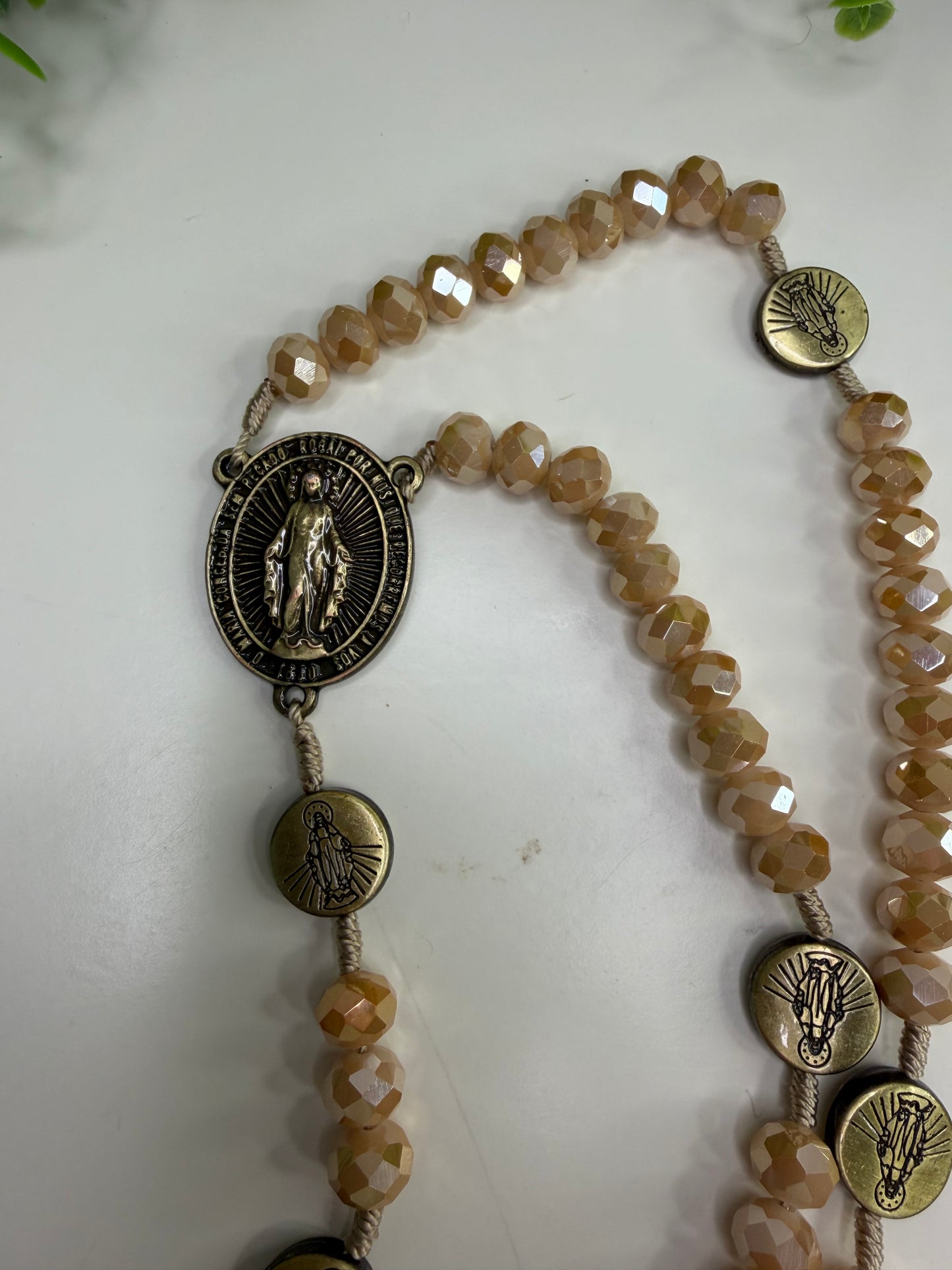 Our Lady of Grace Rosary in Crystals