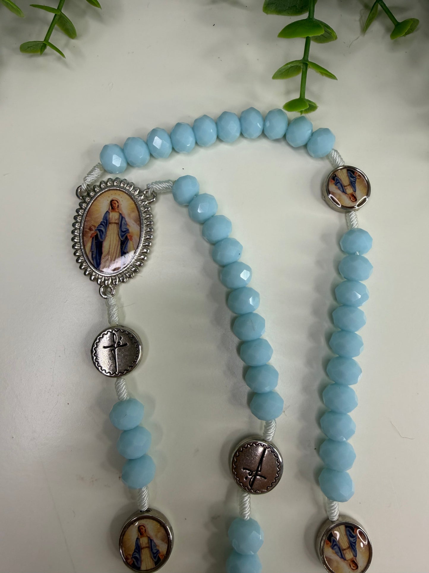 Our Lady of Grace Rosary in Crystals
