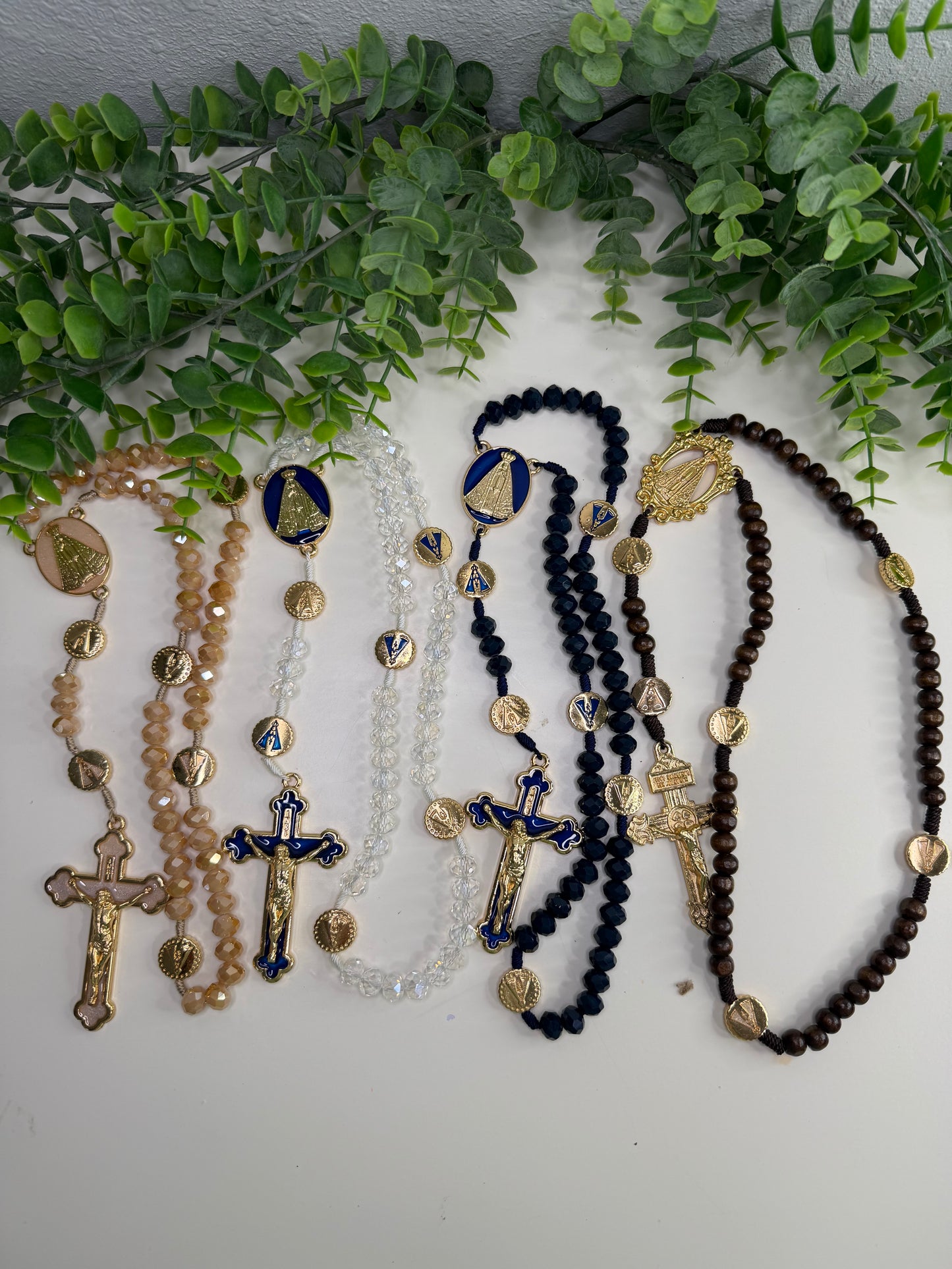 Our Lady of Aparecida Rosary in Crystals