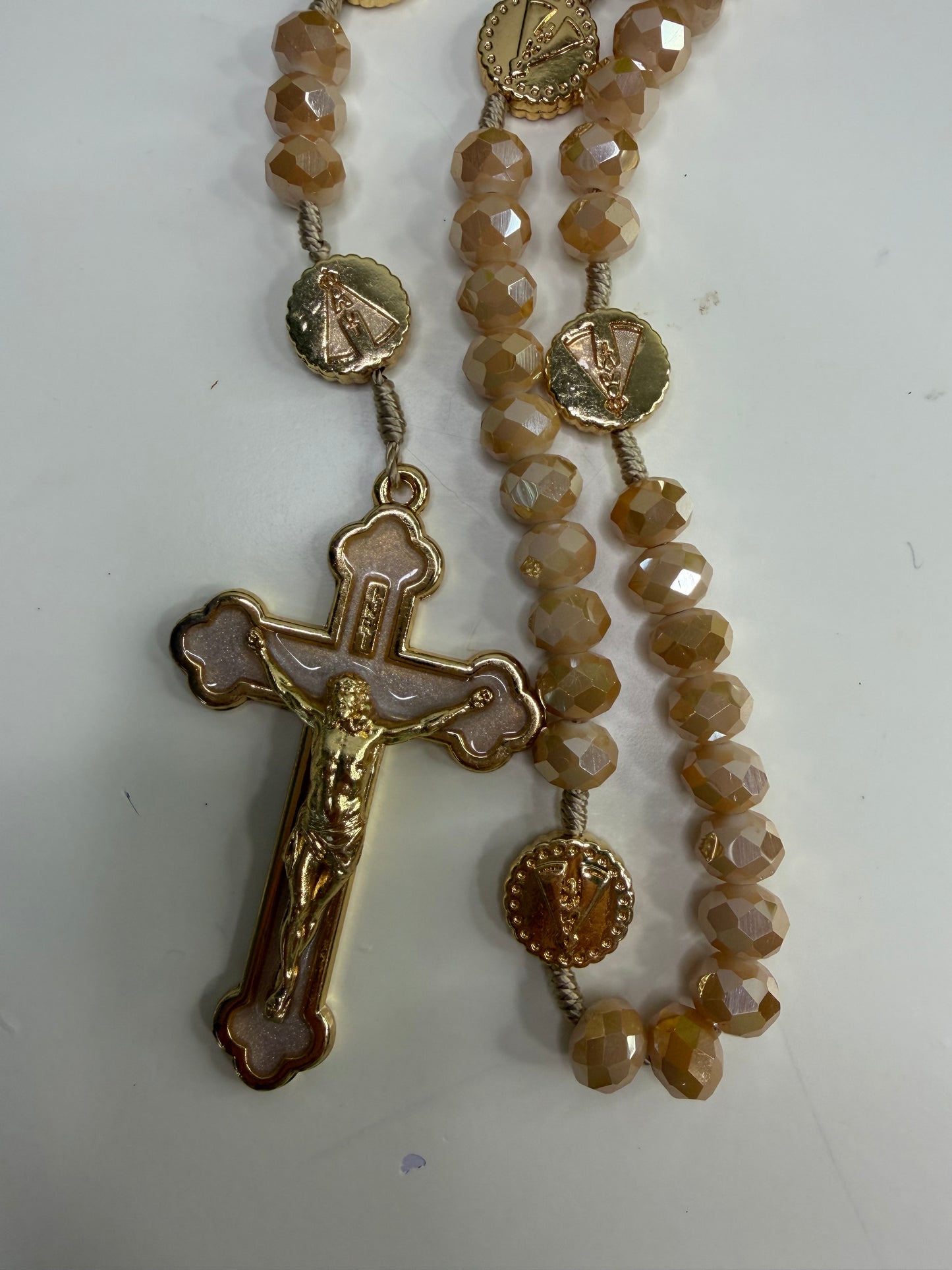 Our Lady of Aparecida Rosary in Crystals