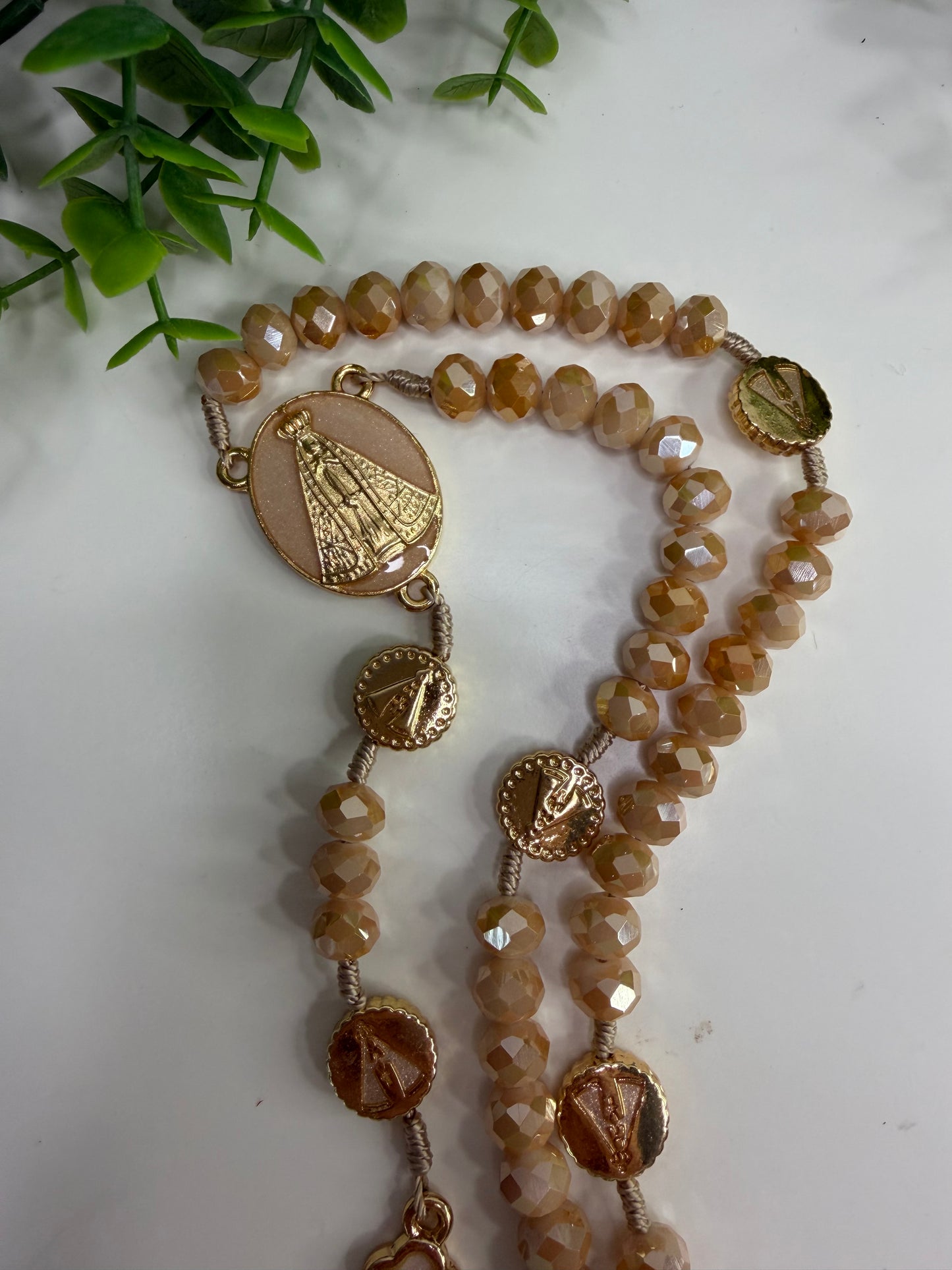 Our Lady of Aparecida Rosary in Crystals