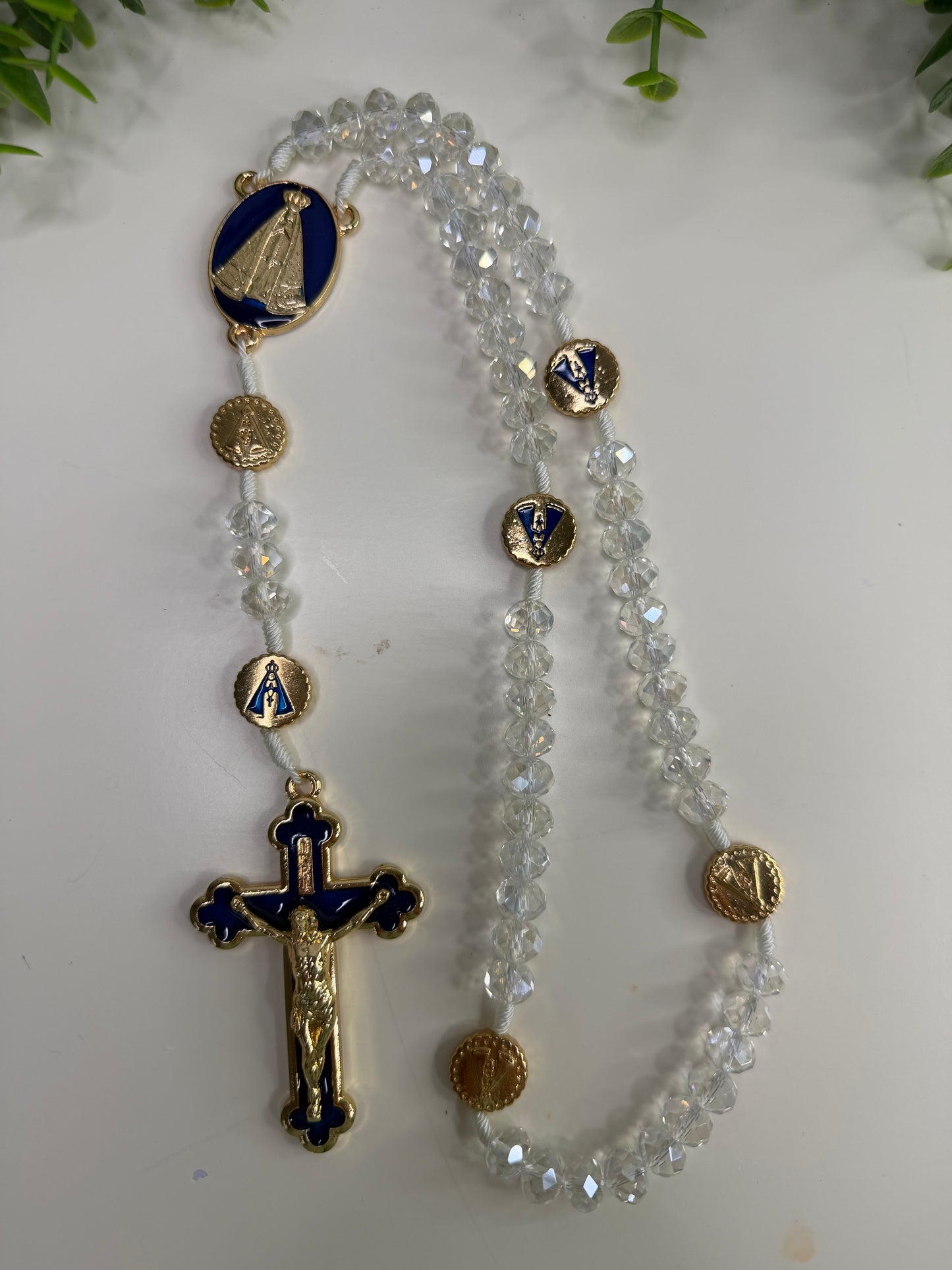 Our Lady of Aparecida Rosary in Crystals