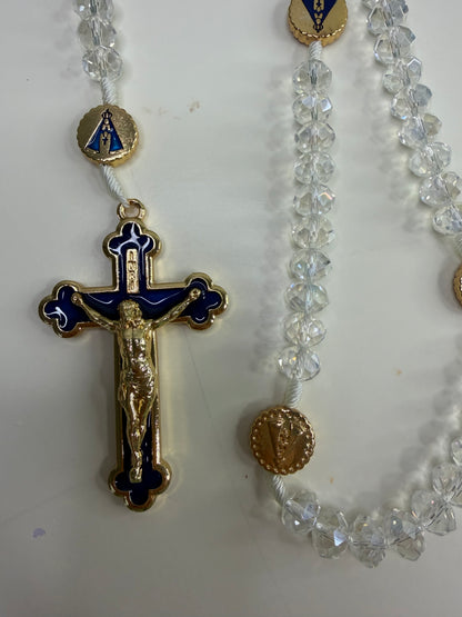 Our Lady of Aparecida Rosary in Crystals