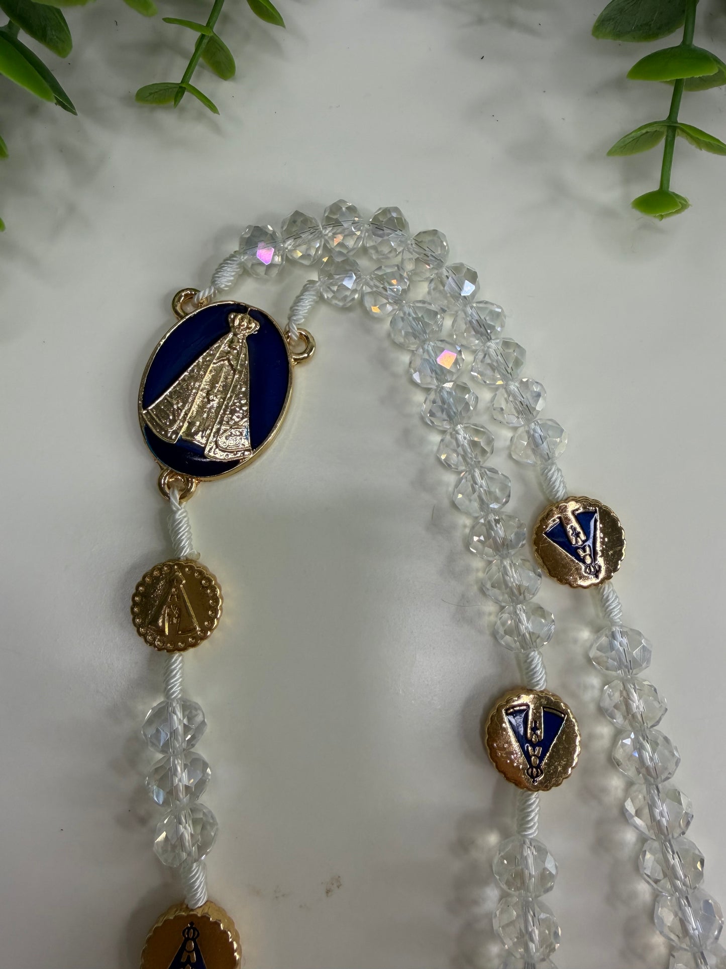 Our Lady of Aparecida Rosary in Crystals