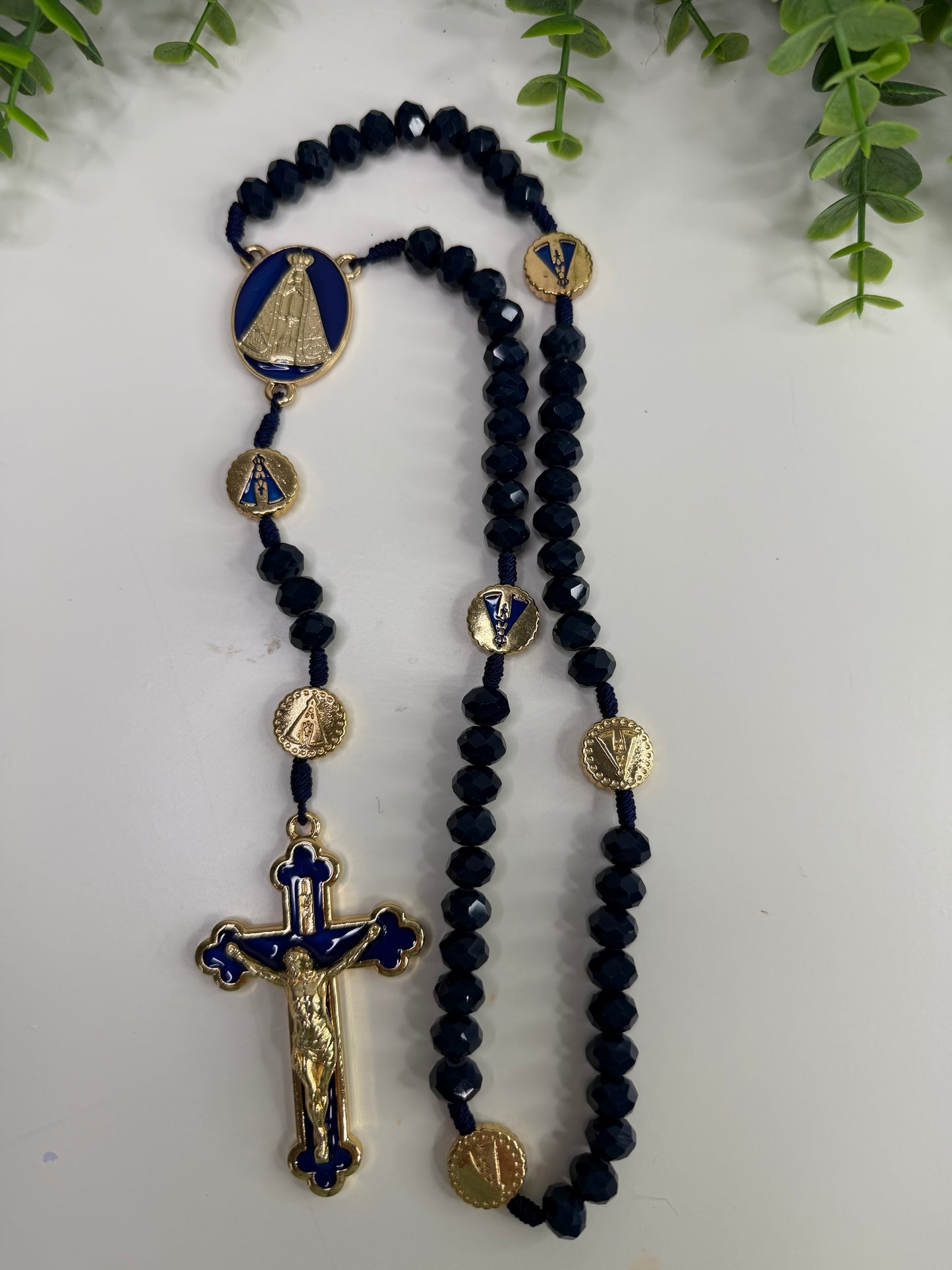 Our Lady of Aparecida Rosary in Crystals