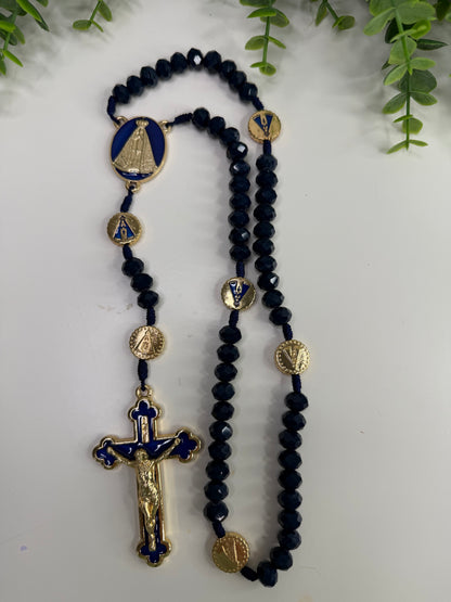 Our Lady of Aparecida Rosary in Crystals