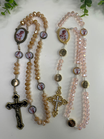 Our Lady of La Salette Rosary in Crystals