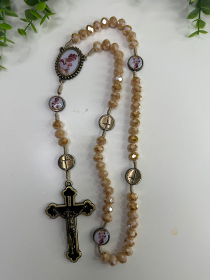 Our Lady of La Salette Rosary in Crystals