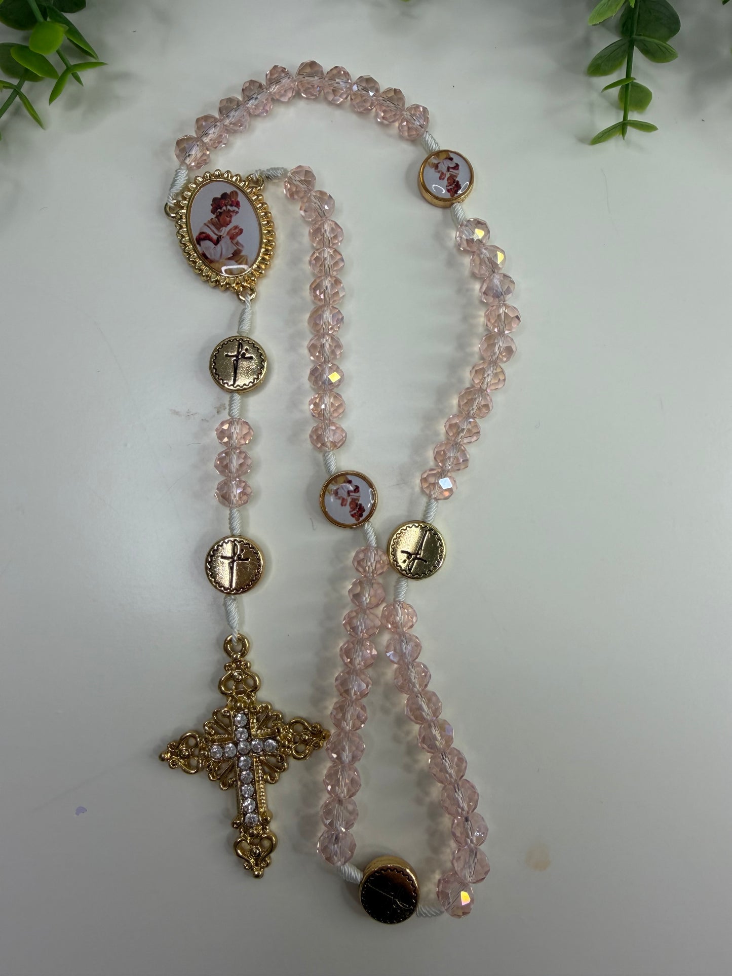 Our Lady of La Salette Rosary in Crystals