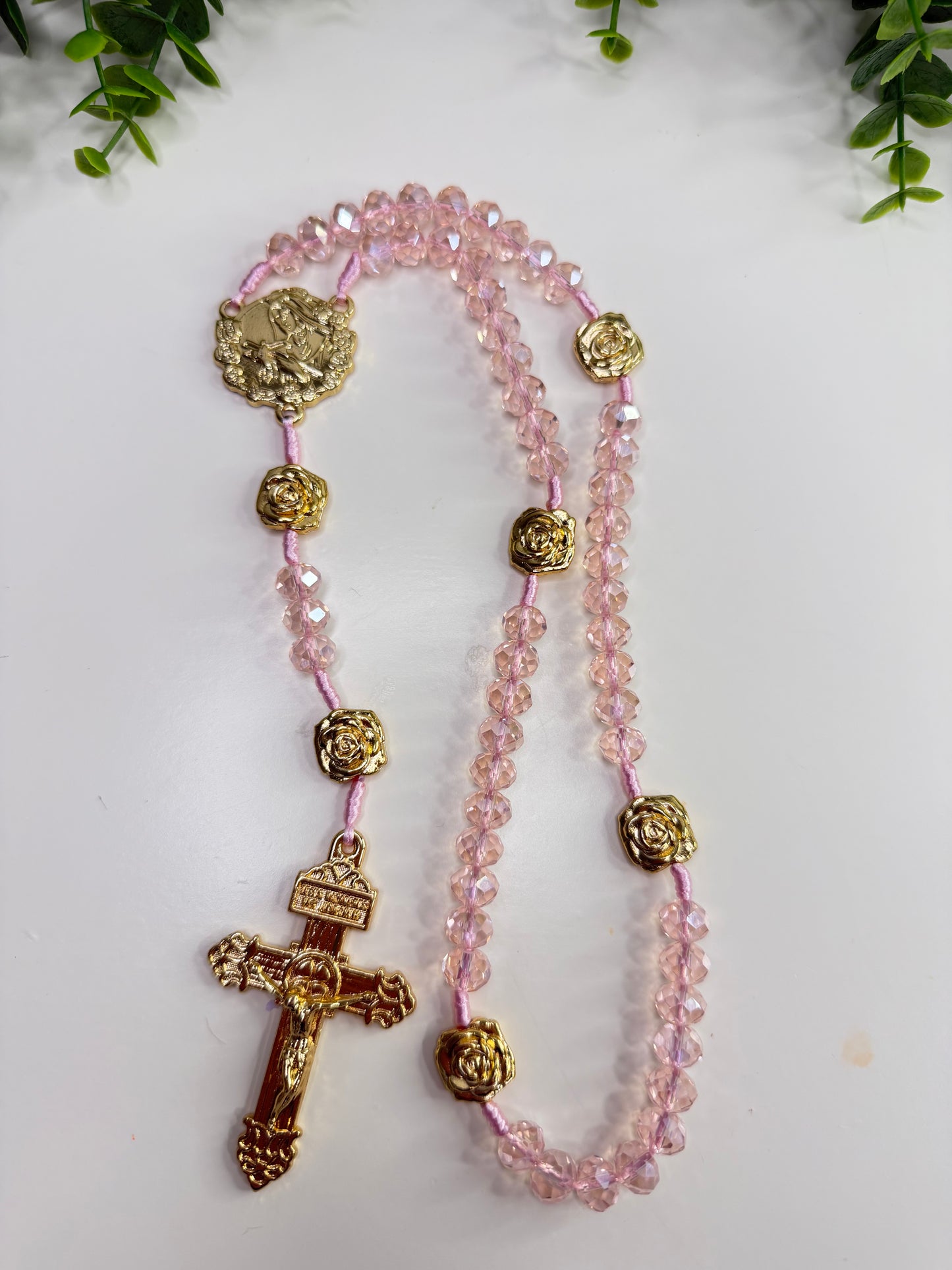Saint Rita of Cascia Rosary in Crystals