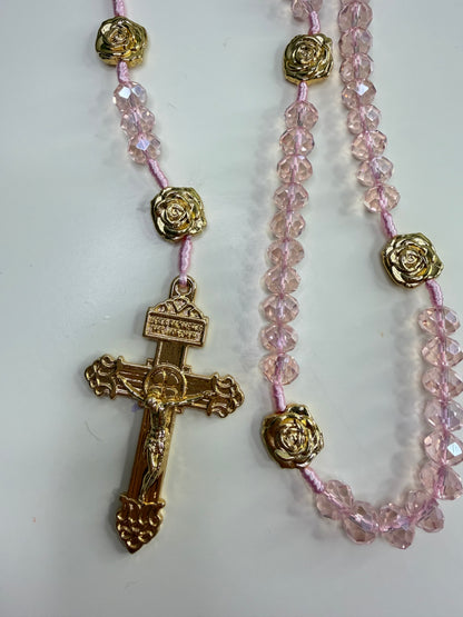 Saint Rita of Cascia Rosary in Crystals