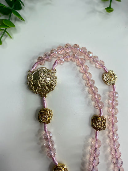 Saint Rita of Cascia Rosary in Crystals
